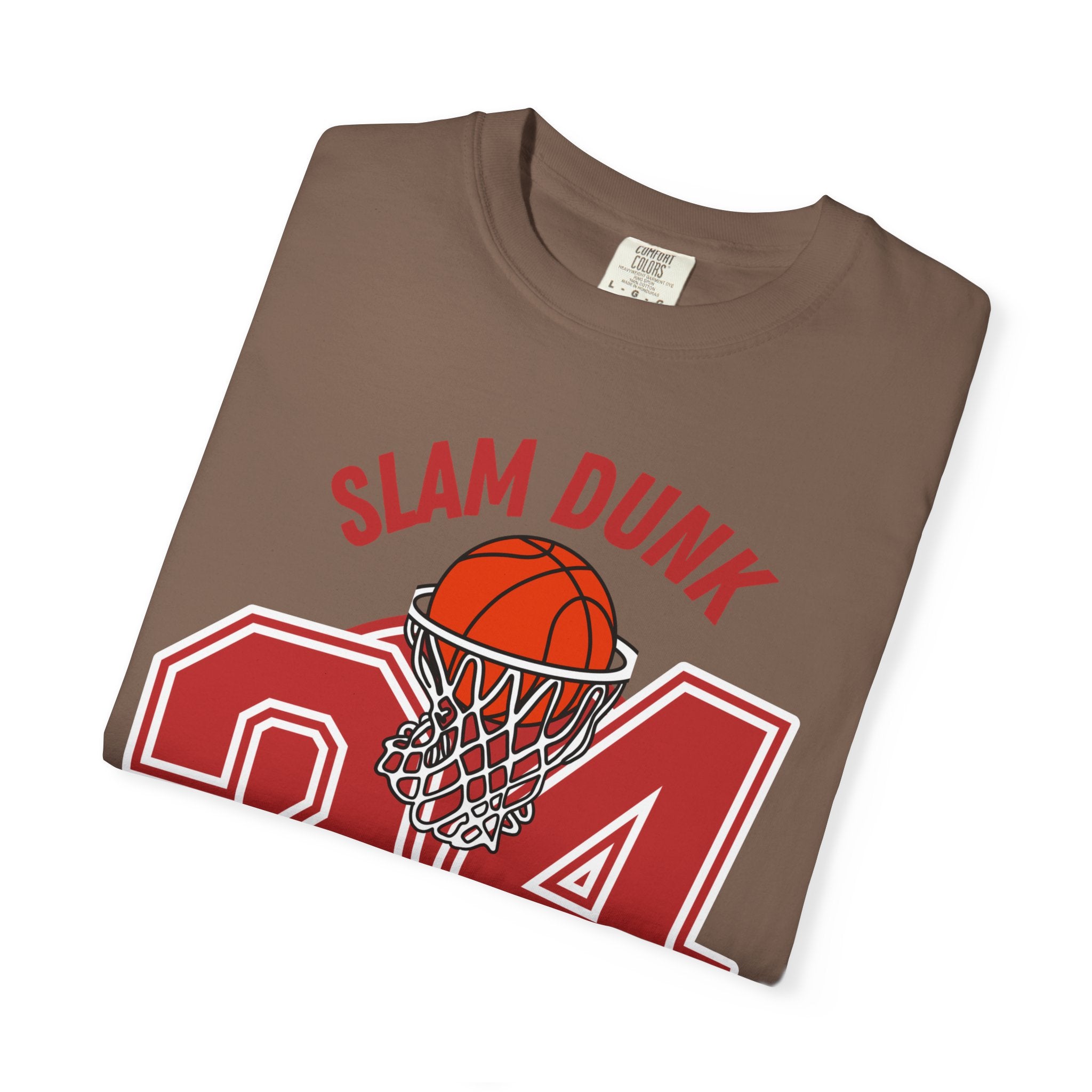 Slam Dunk Basketball T-Shirt – Unisex Garment-Dyed Tee
