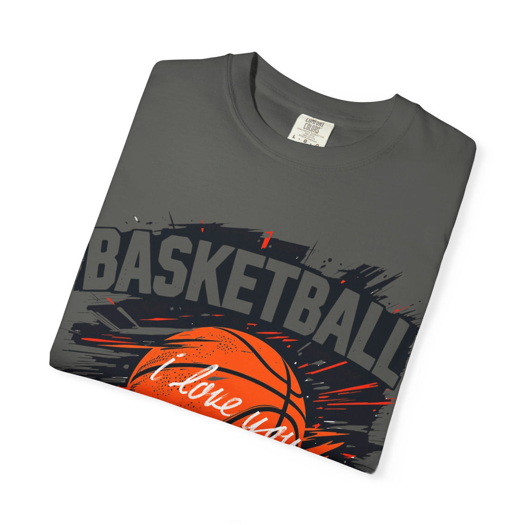 Basketball Love Unisex Garment-Dyed T-Shirt
