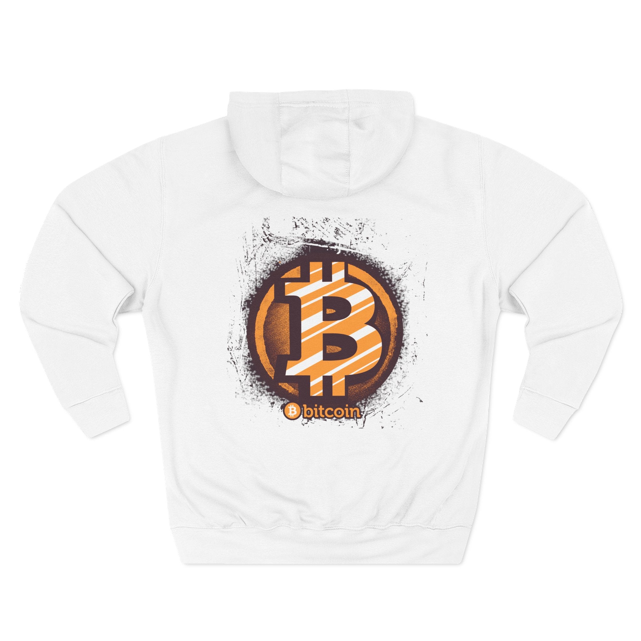 Bitcoin Fleece Hoodie, Cryptocurrency Sweatshirt, Crypto Enthusiast Gift, Digital Currency Apparel, Blockchain Fashion