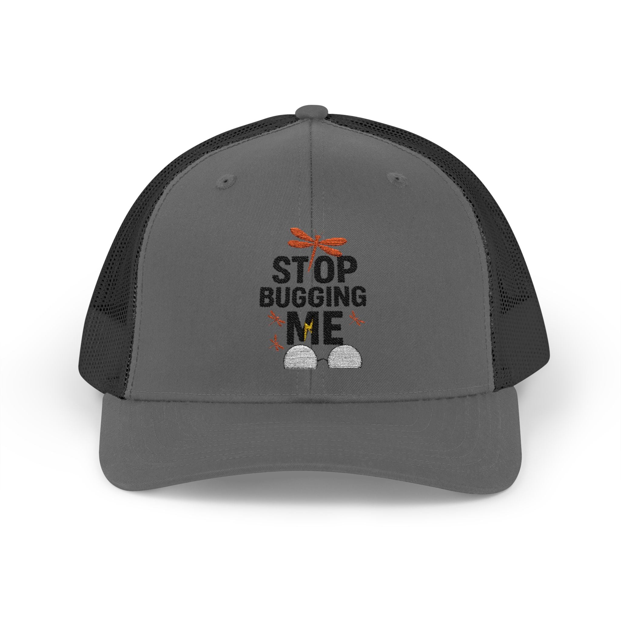 Funny Trucker Cap - Stop Bugging Me Hat, Gift for Him, Casual Style, Outdoor Fun, Adjustable Snapback Cap