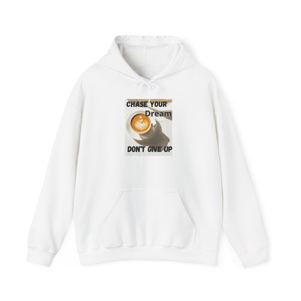 Inspirational Hooded Sweatshirt - Chase Your Dream, Cozy Motivation for All, Perfect for Gifts, Casual Wear, Everyday Comfort