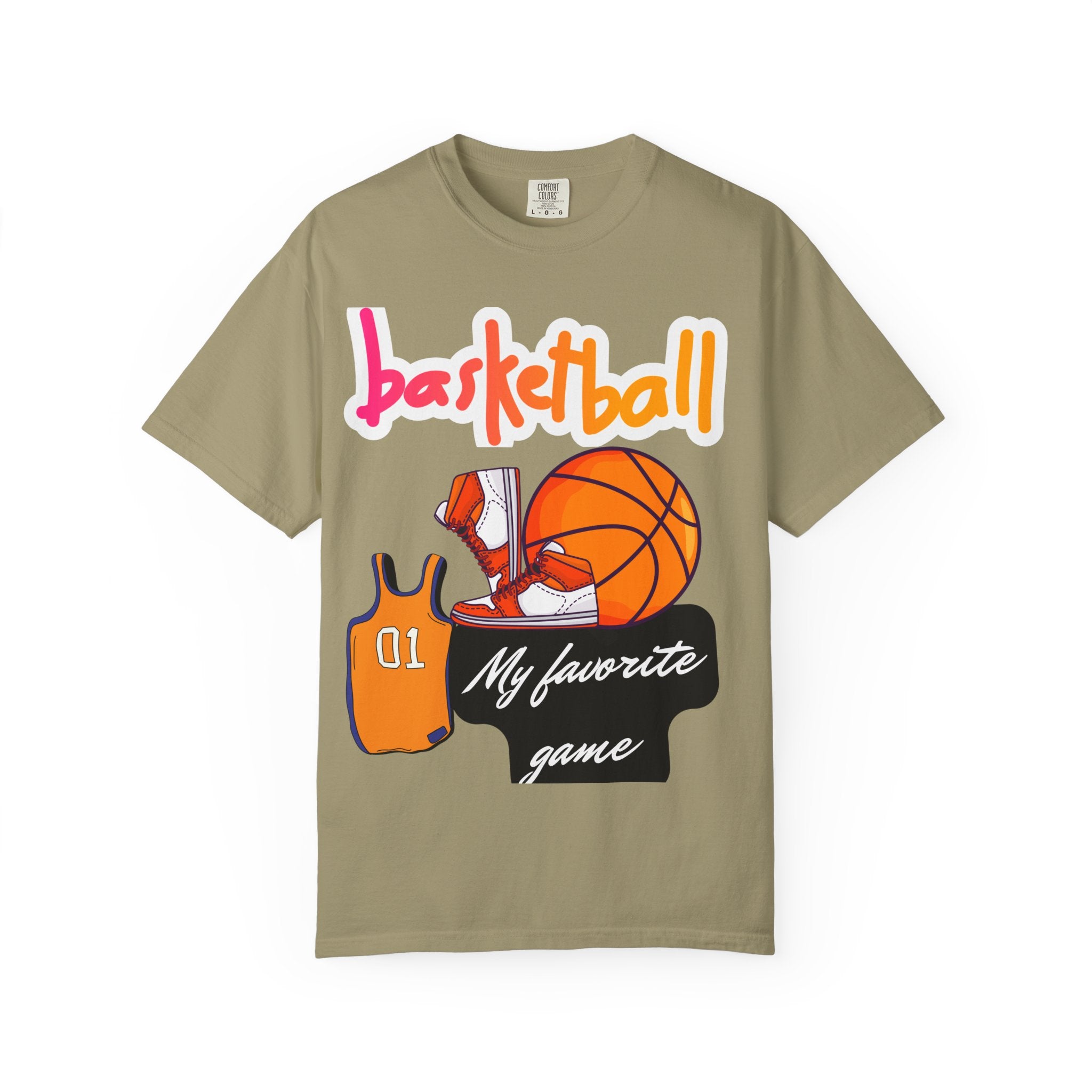 Basketball-Themed Unisex T-Shirt, My Favorite Game, Sporty Tee, Gift for Athletes, Casual Wear, Basketball Fan Apparel