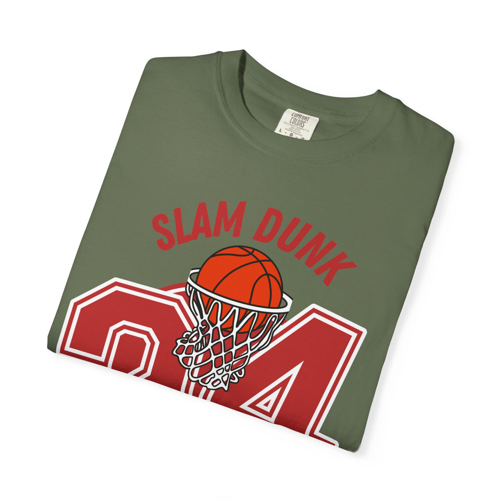 Slam Dunk Basketball T-Shirt – Unisex Garment-Dyed Tee