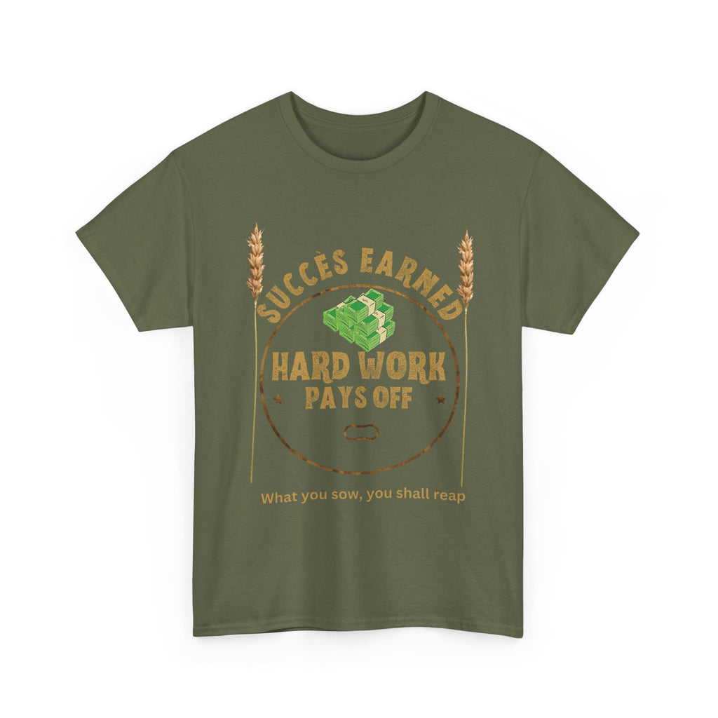 Hard Work Pays Off Unisex Heavy Cotton Tee