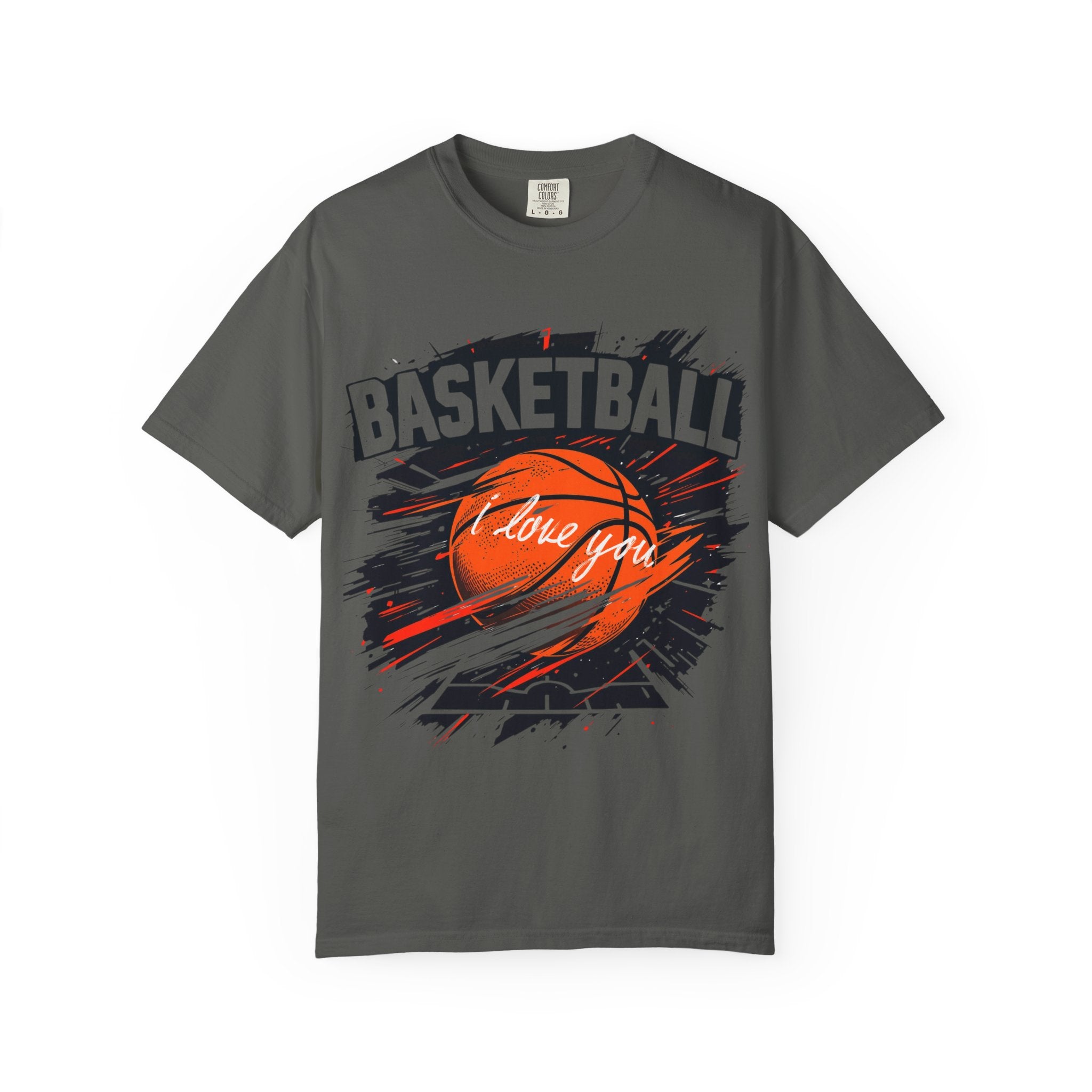Basketball Love Unisex Garment-Dyed T-Shirt