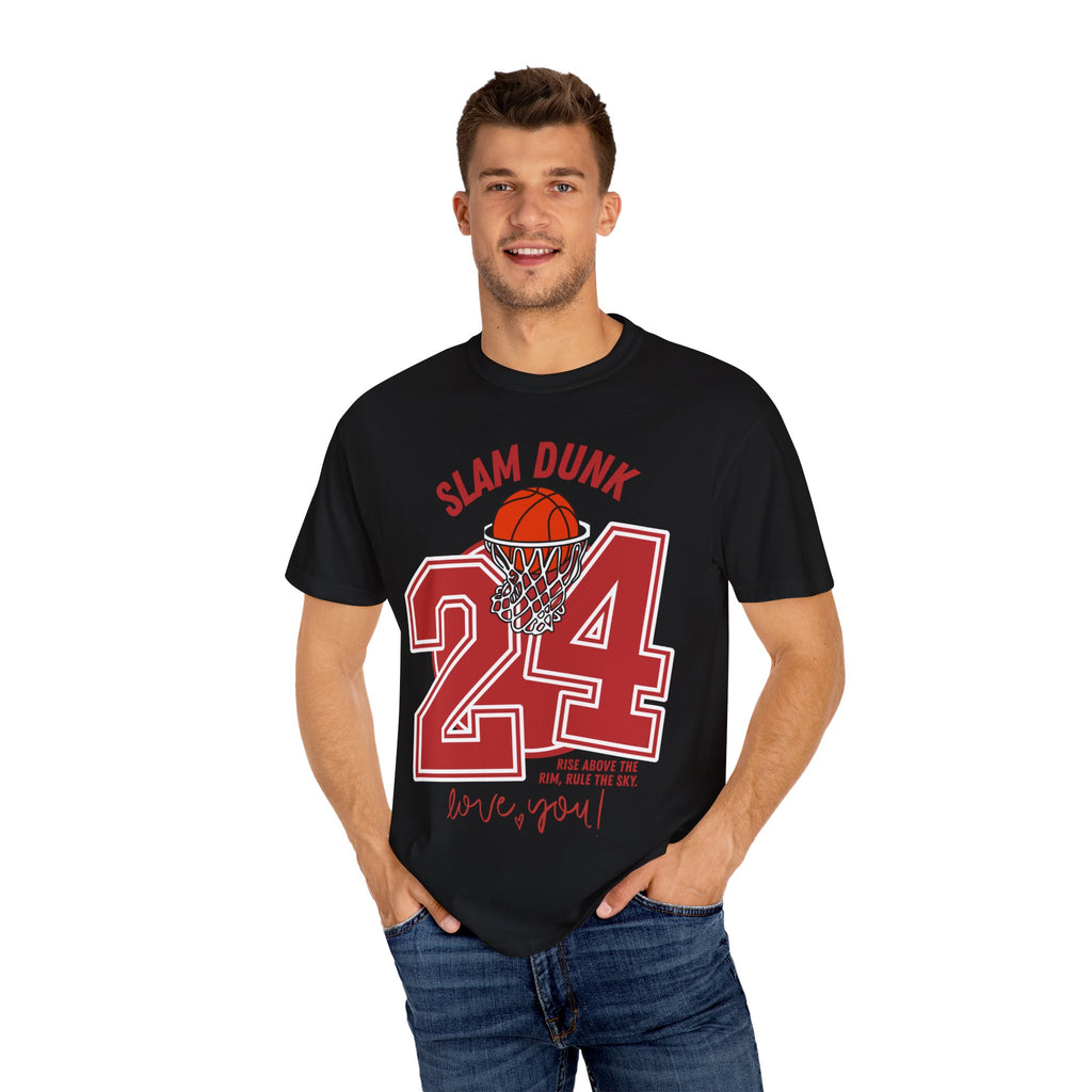 Slam Dunk Basketball T-Shirt – Unisex Garment-Dyed Tee