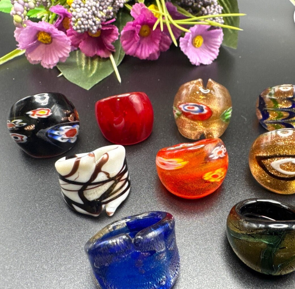 Murano glass ring