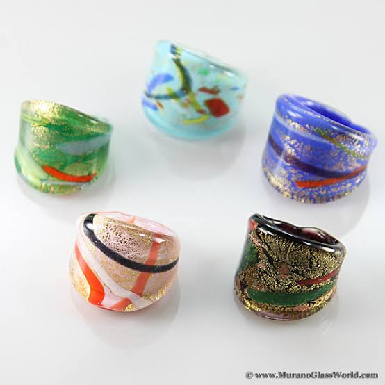 Murano glass ring
