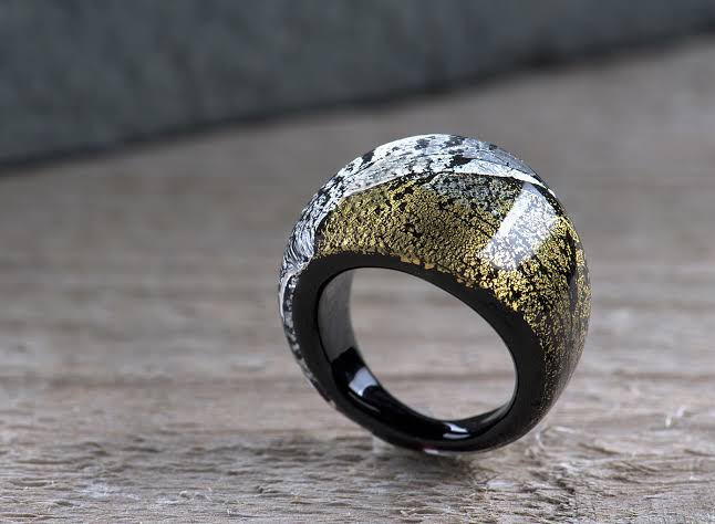 Murano glass ring
