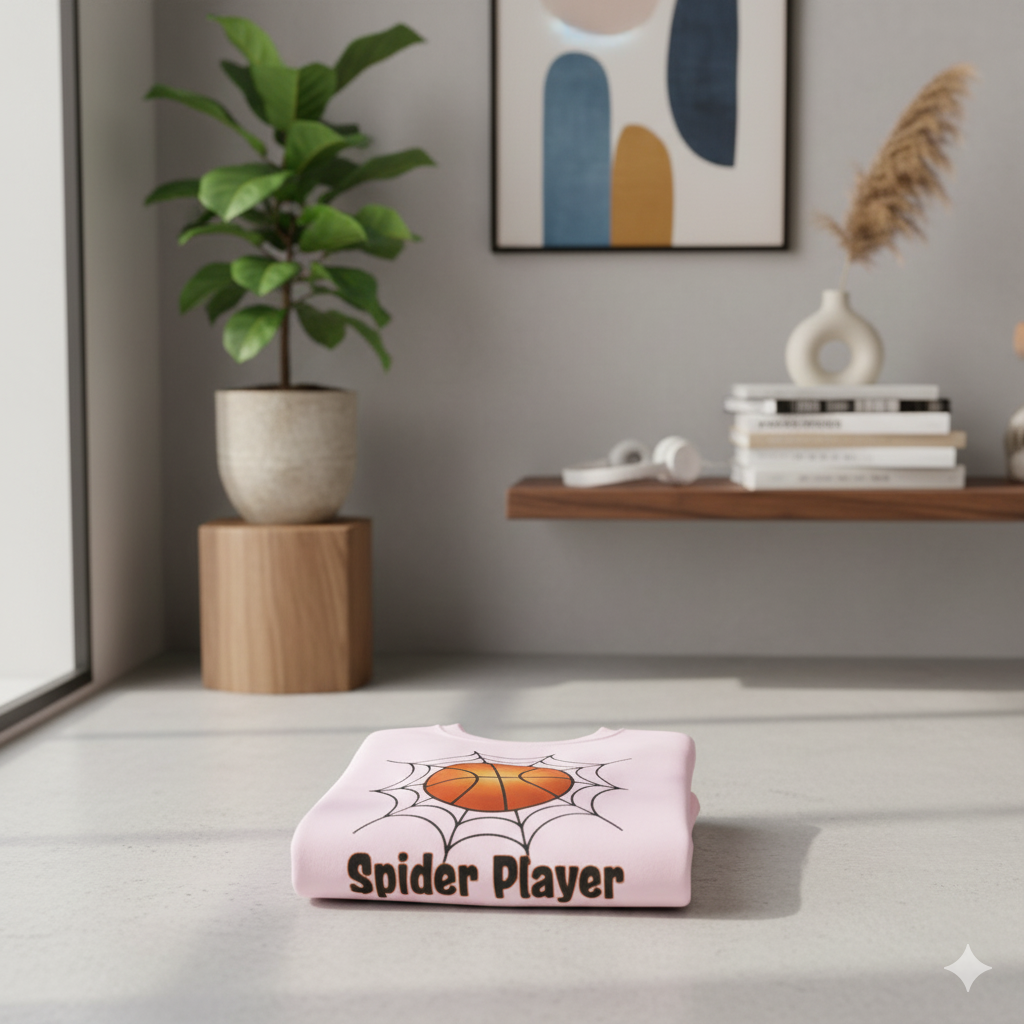 Spider Player Halloween Basketball T-ShirtSpider Player Basketball Sweatshirt