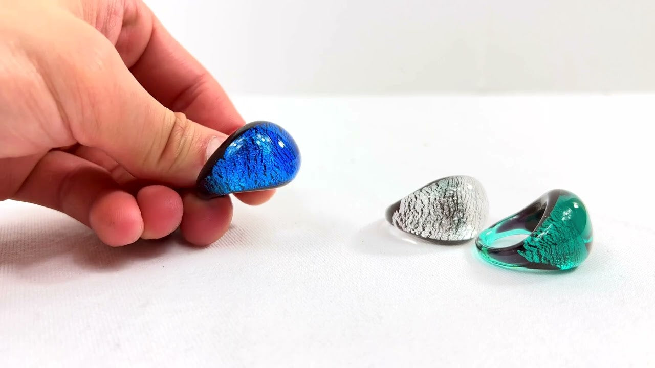 Murano glass ring